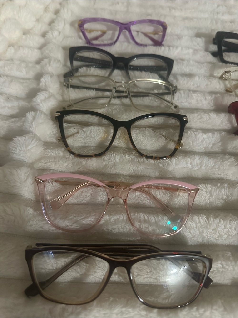 Classic Pink Cat-Eye Reading Glasses - Women's Fashion Eyewear bundle of 6